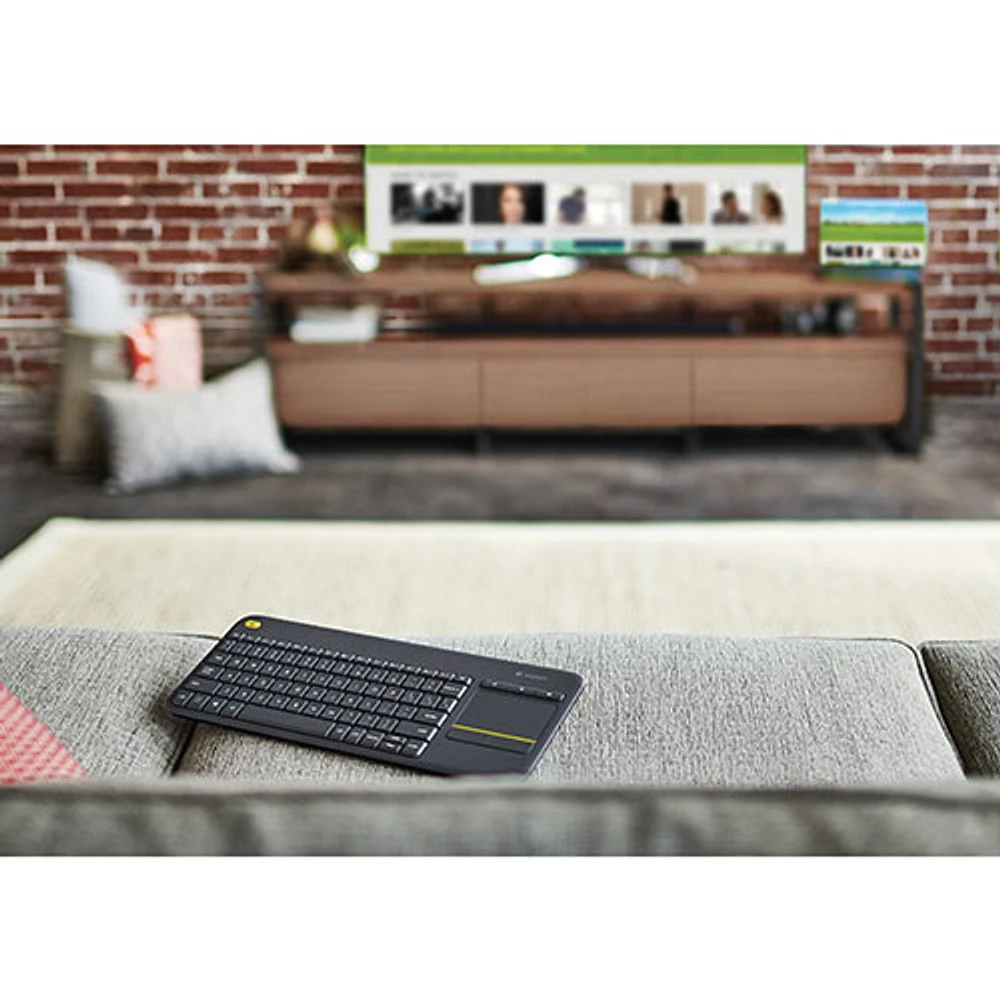 Clavier sans fil K400 Plus avec pavé tactile de Logitech - Français