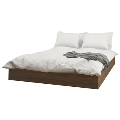 Alibi Modern Platform Bed - Queen - Brown