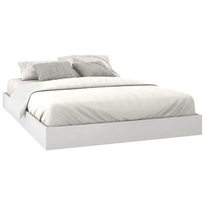 Acapella Modern Platform Bed - Queen - White