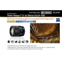 Sony E-Mount APS-C ZEISS Vario-Tessar T 16-70mm f/4 OSS Wide Telephoto Zoom Lens