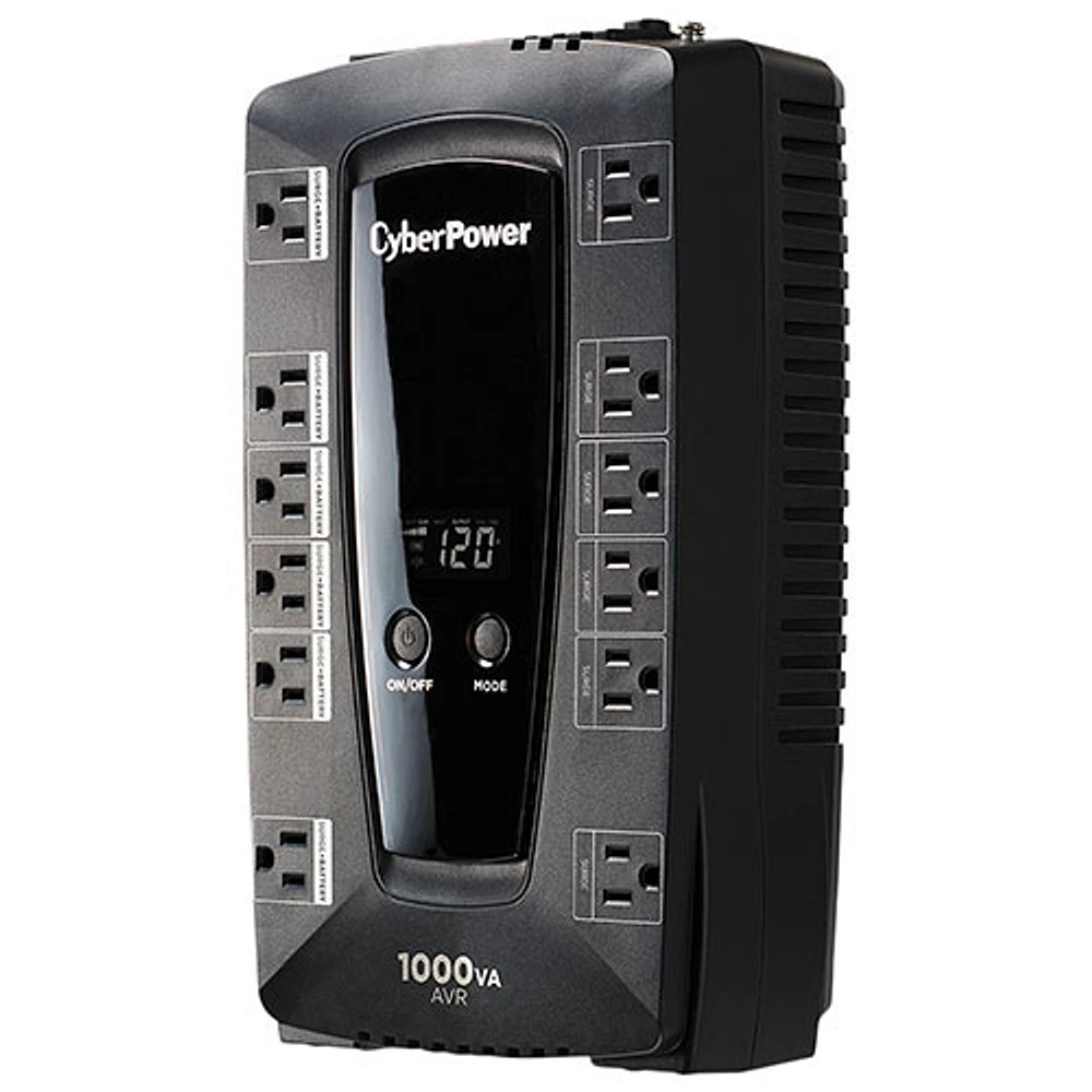 CyberPower 12-Outlet 530W UPS Battery Backup (LE1000DG-FC)