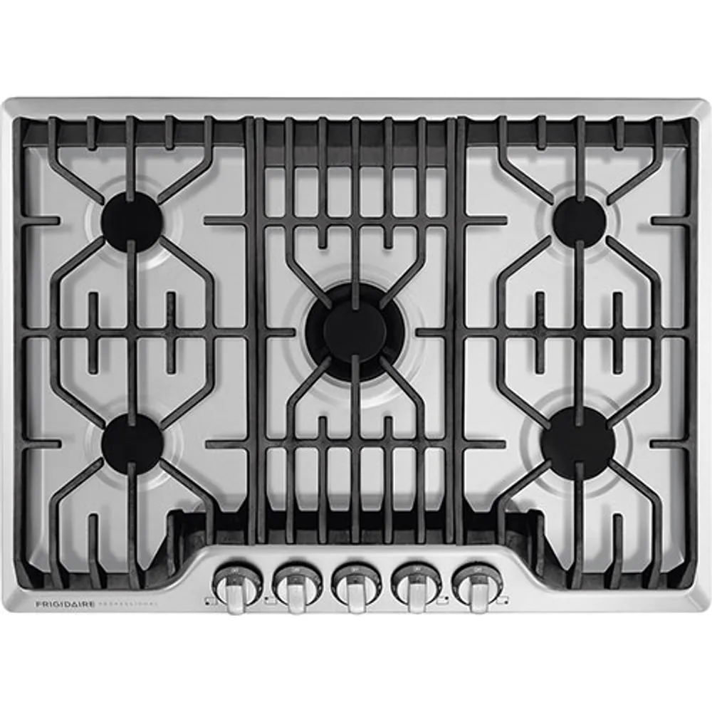 Frigidaire Pro 30" 5-Burner Gas Cooktop (FPGC3077RS) - Stainless Steel