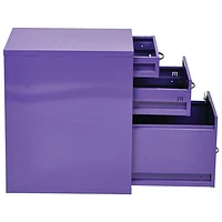 OSP Designs Modern 3-Drawer File Cabinet - Purple