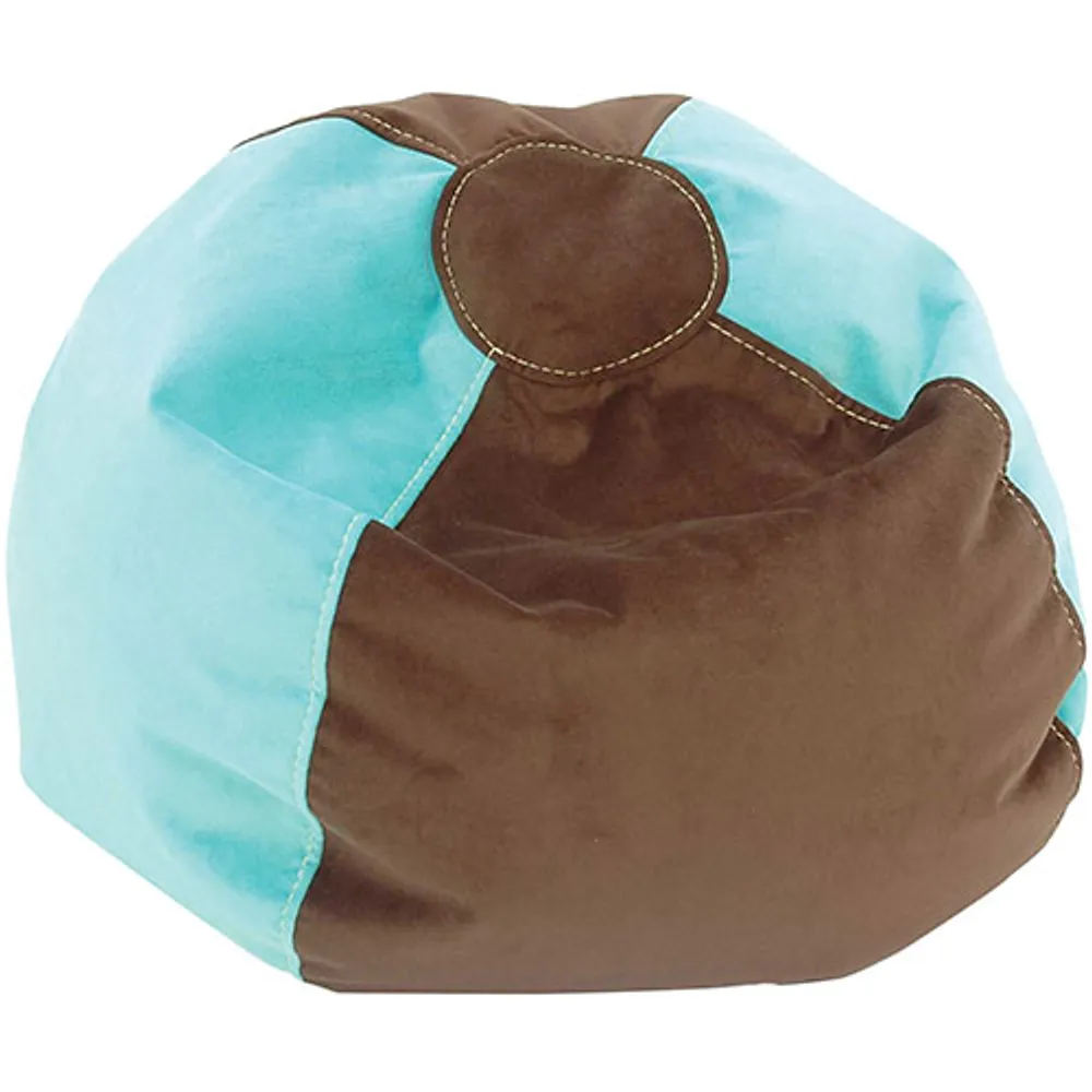 Comfy Kids - Kids Bean Bag - Dazzle Blue/ Espresso