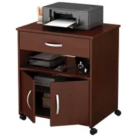 Axess Contemporary Mobile Printer Stand - Royal Cherry