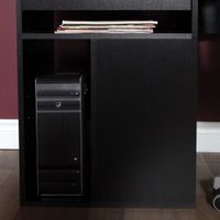 Annexe 1-Drawer Computer Desk - Pure Black