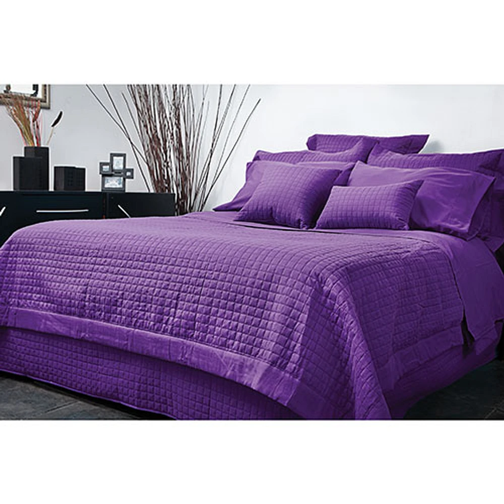 Gouchee Design Grid Collection Microfiber Duvet Cover Set - Double/Full