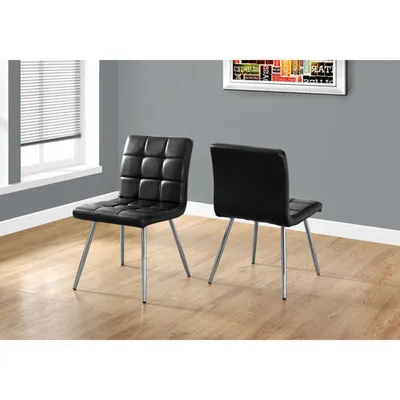 Modern Dining Chair - Set of 2 - Black