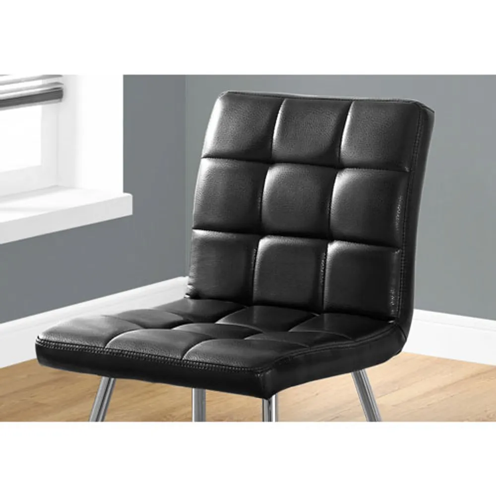 Chaise de salle à manger de style moderne - Ensemble de 2 - Noir