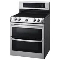 LG 30" 7.3 Cu. Ft. Double Oven Freestanding Smooth Top Electric Range (LDE5415ST) - Stainless Steel