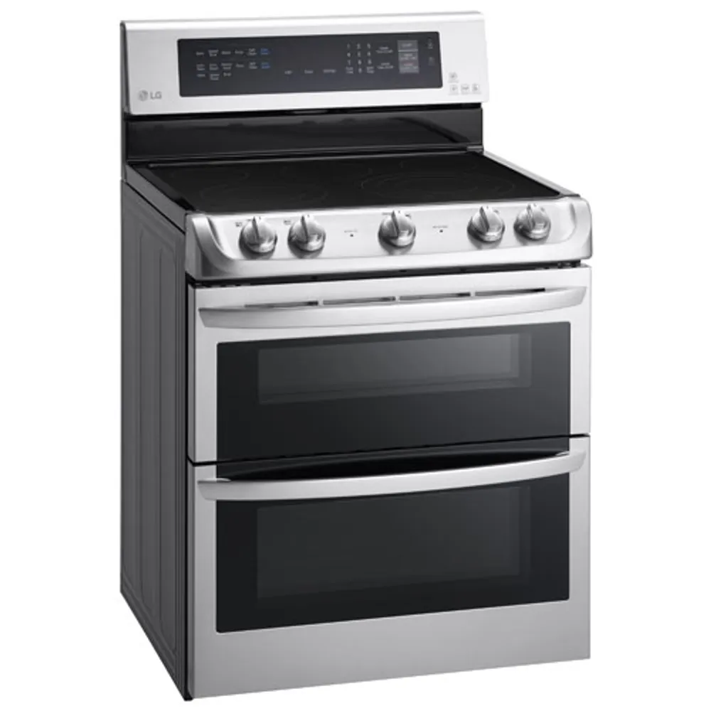 LG 30" 7.3 Cu. Ft. Double Oven Freestanding Smooth Top Electric Range (LDE5415ST) - Stainless Steel