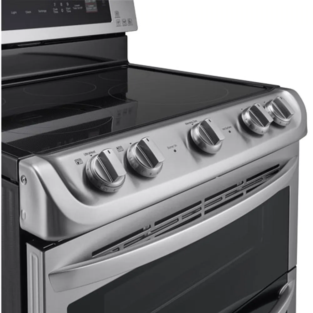 LG 30" 7.3 Cu. Ft. Double Oven Freestanding Smooth Top Electric Range (LDE5415ST) - Stainless Steel