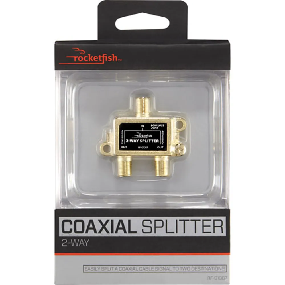 Rocketfish 2-Way Coaxial Splitter - Only at Best Buy