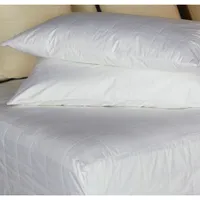 Ensemble protecteur de matelas et d'oreillers soie et coton 200 LuxeportZEN - Très grand lit - Blanc