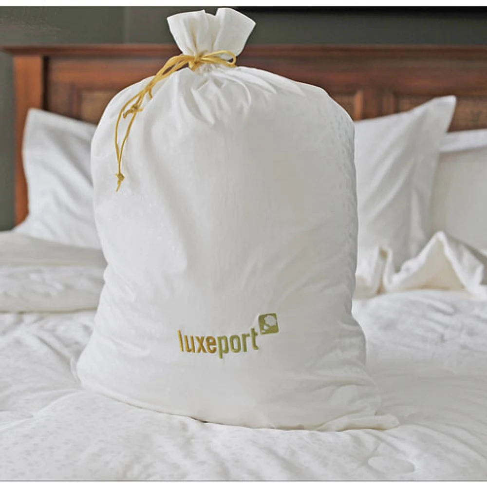 Luxeport 300 Thread Count Premium Light Silk Duvet - Queen - White