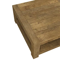 Knightsbridge Transitional Coffee Table - Natural Wood