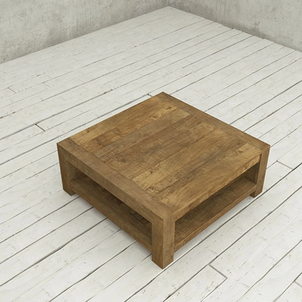 Knightsbridge Transitional Coffee Table - Natural Wood