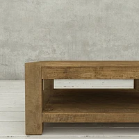 Knightsbridge Transitional Coffee Table - Natural Wood