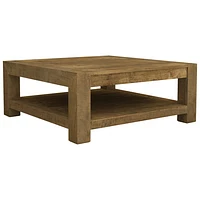 Knightsbridge Transitional Coffee Table - Natural Wood