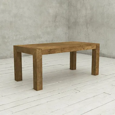 Knightsbridge Transitional 8-Seating Rectangular Helsinki Dining Table - Natural Wood