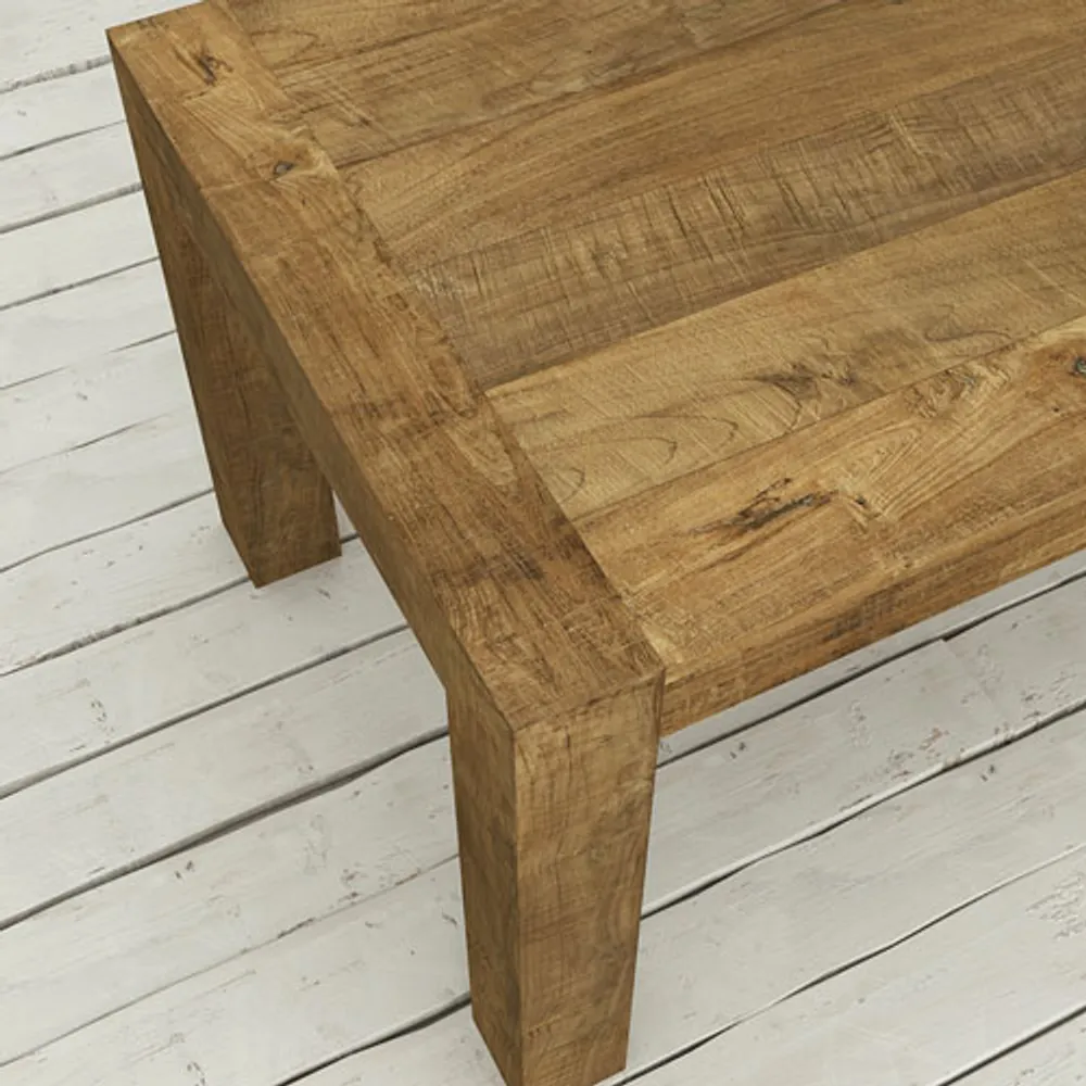 Knightsbridge Transitional 8-Seating Rectangular Helsinki Dining Table - Natural Wood