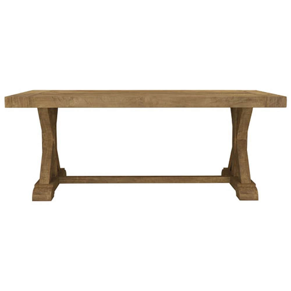 Knightsbridge Transitional 8-Seating Rectangular Sardegna Dining Table - Natural Wood