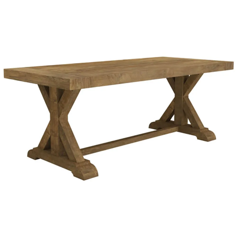 Knightsbridge Transitional 8-Seating Rectangular Sardegna Dining Table - Natural Wood