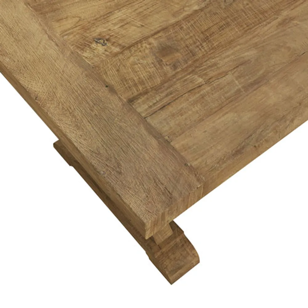 Table rectangulaire transitionnelle à 8 places Sardegna de Knightsbridge - Bois naturel