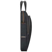 Solo 15.6" Laptop Slim Briefcase - Black/Orange