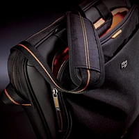 Solo 15.6" Laptop Slim Briefcase - Black/Orange