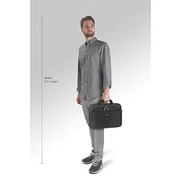 Solo 15.6" Laptop Slim Briefcase - Black/Orange
