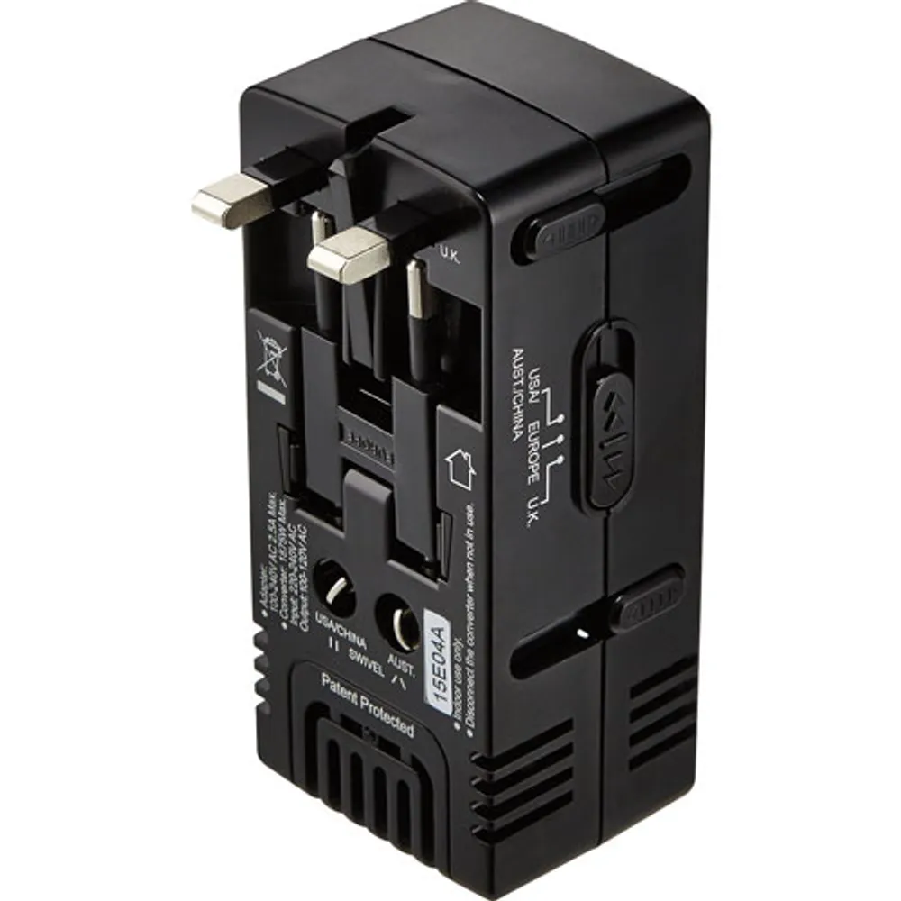 Insignia All-in-One Travel Adapter/Converter (NS-MTA1875-C) - Only at Best Buy