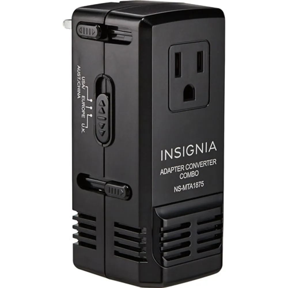 Insignia All-in-One Travel Adapter/Converter (NS-MTA1875-C) - Only at Best Buy