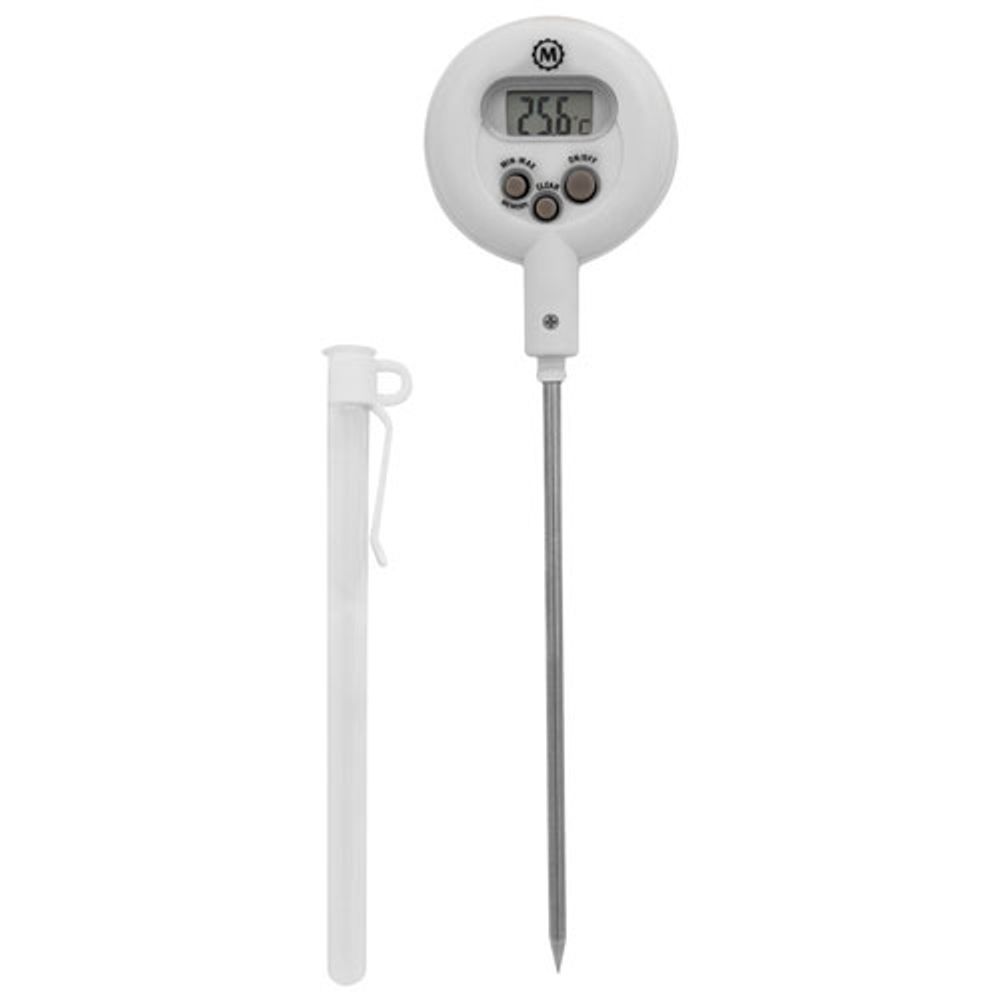 Marathon Digital Instant-Read Probe Thermometer - White