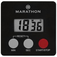 Marathon 100-Minute Digital Timer with Magnetic Clip-On - Black