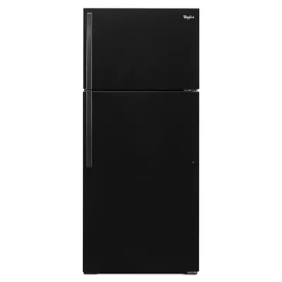 Whirlpool 28" 14.3 Cu. Ft. Top Freezer Refrigerator (WRT314TFDB) - Black