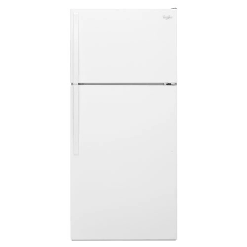 Réfrigérateur à congélateur supérieur de 28 po et 14,3 pi³ de Whirlpool (WRT314TFDW) - Blanc