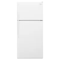 Réfrigérateur à congélateur supérieur de 28 po et 14,3 pi³ de Whirlpool (WRT314TFDW) - Blanc