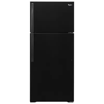 Whirlpool 28" 14.3 Cu. Ft. Top Freezer Refrigerator (WRT134TFDB) - Black