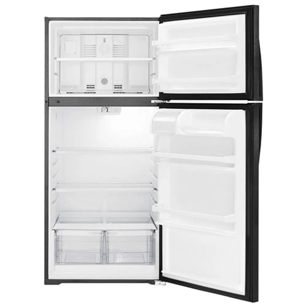 Whirlpool 28" 14.3 Cu. Ft. Top Freezer Refrigerator (WRT134TFDB) - Black