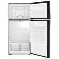 Whirlpool 28" 14.3 Cu. Ft. Top Freezer Refrigerator (WRT134TFDB) - Black