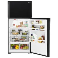 Whirlpool 28" 14.3 Cu. Ft. Top Freezer Refrigerator (WRT134TFDB) - Black