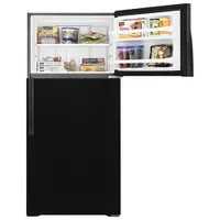 Whirlpool 28" 14.3 Cu. Ft. Top Freezer Refrigerator (WRT134TFDB) - Black