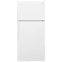 Réfrigérateur à congélateur supérieur de 28 po et 14,3 pi³ de Whirlpool (WRT134TFDW) - Blanc