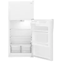 Réfrigérateur à congélateur supérieur de 28 po et 14,3 pi³ de Whirlpool (WRT134TFDW) - Blanc