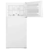 Réfrigérateur à congélateur supérieur de 28 po et 14,3 pi³ de Whirlpool (WRT134TFDW) - Blanc