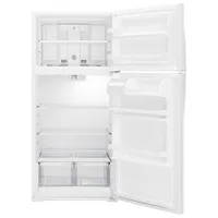 Réfrigérateur à congélateur supérieur de 28 po et 14,3 pi³ de Whirlpool (WRT134TFDW) - Blanc