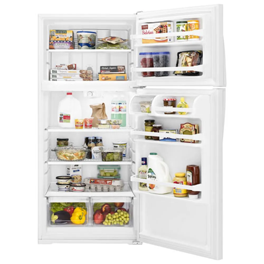 Whirlpool 28" 14.3 Cu. Ft. Top Freezer Refrigerator (WRT134TFDW) - White