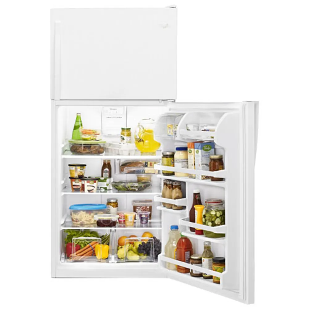 Whirlpool 30" 18.2 Cu. Ft. Top Freezer Refrigerator (WRT318FZDW) - White