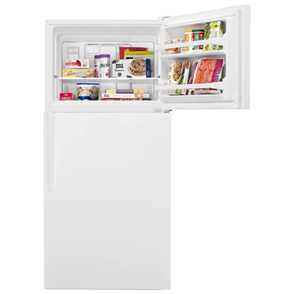 Whirlpool 30" 18.2 Cu. Ft. Top Freezer Refrigerator (WRT318FZDW) - White